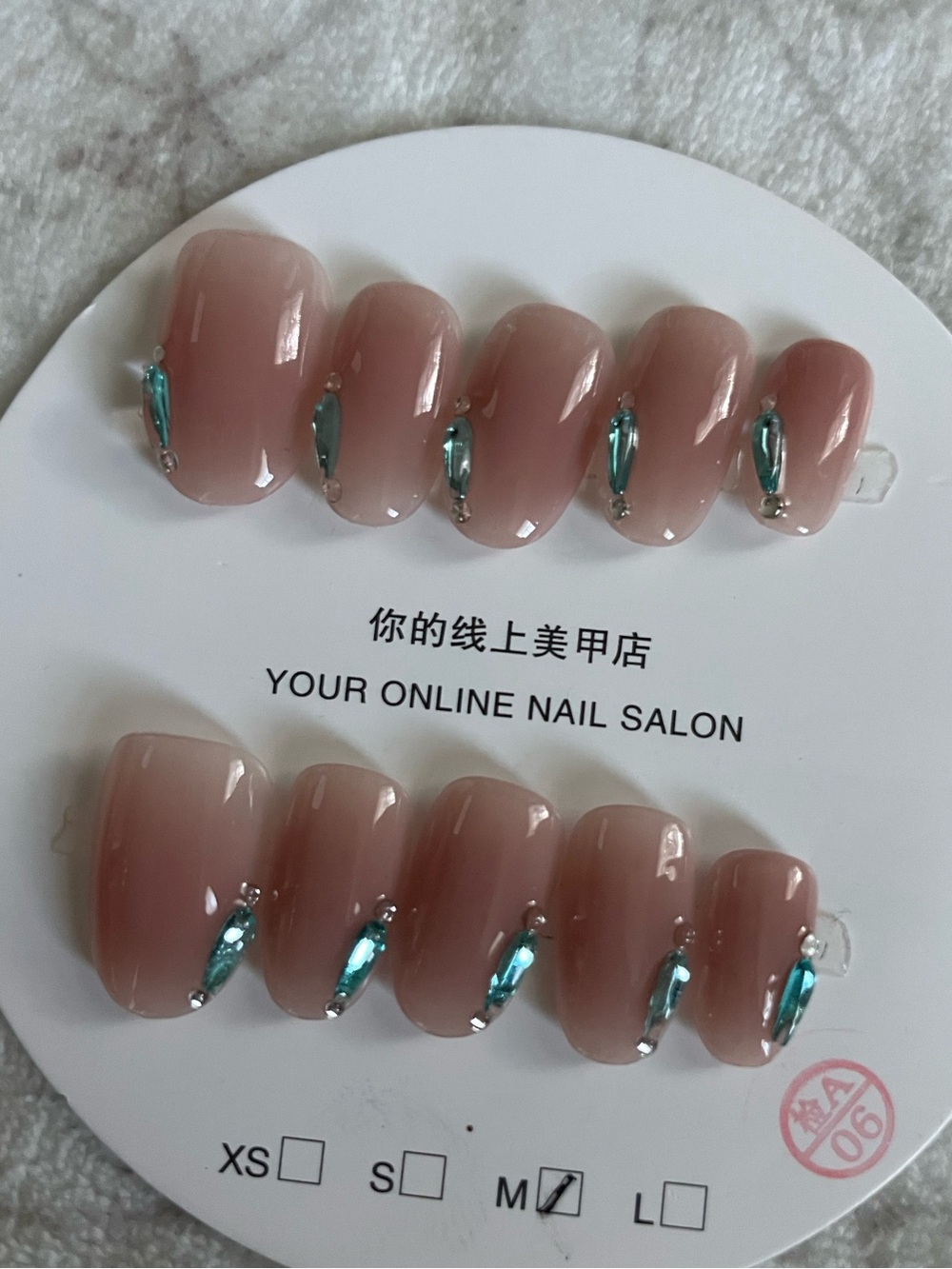 5 for $20! High Quality Press-On Nails in size medium
